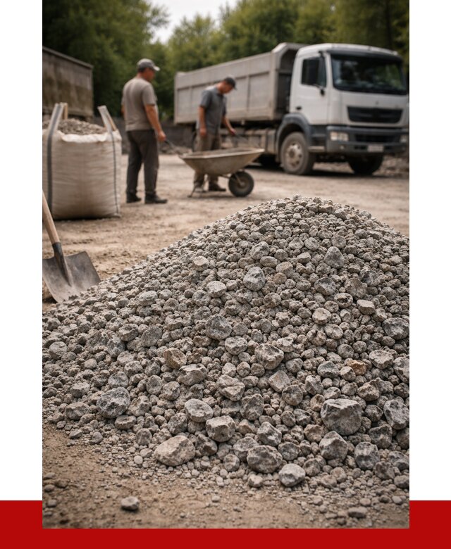 Гранитный щебень фракция 20-40 в Курганинске от 3328 руб. ПРОНЕРУДКгн