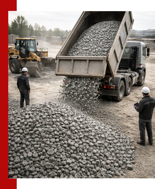 Доставка гранитного щебня фракции 20-40 в Курганинске