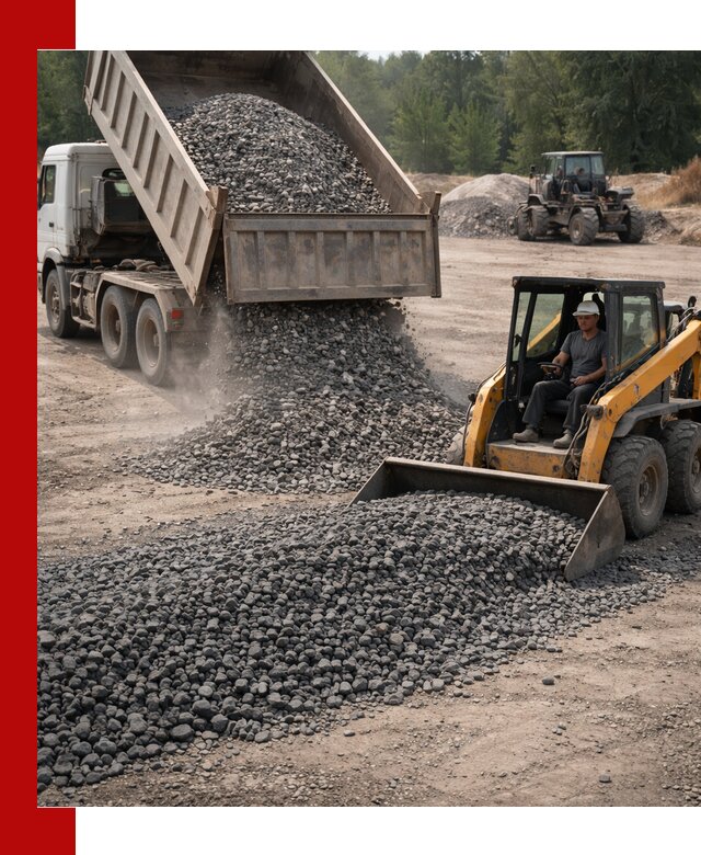 Гранитный щебень фракция 40-70 с доставкой в Курганинске