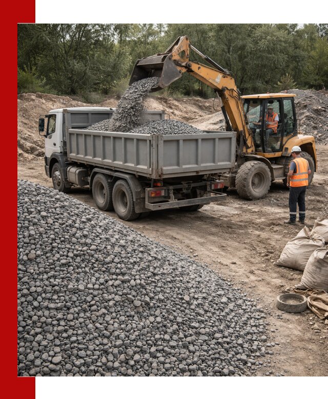 Доставка гравийного щебня в Курганинске оптом и в розницу
