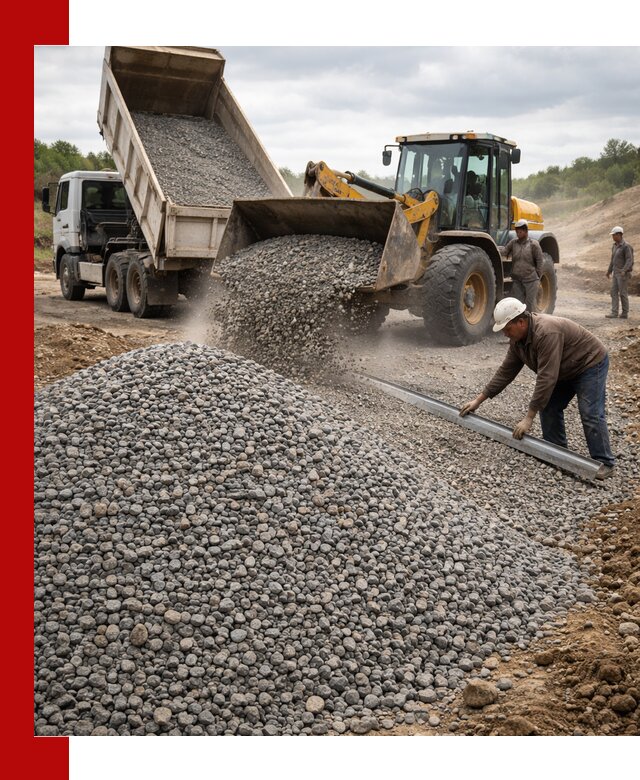 Гравийный щебень фракция 5-20 с доставкой в Курганинске