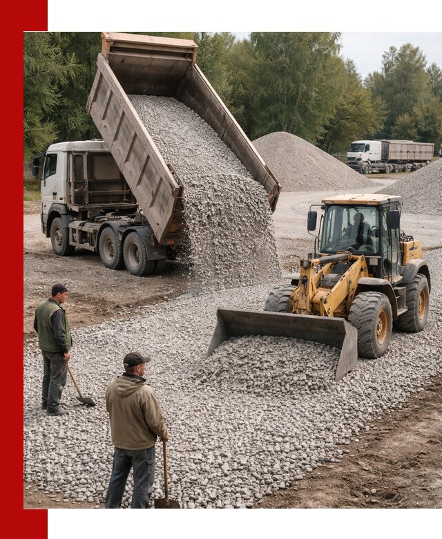 Купить гравийный щебень фракция 20-40 в Курганинске с доставкой