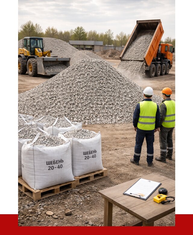 Известняковый щебень 20-40 в Курганинске от 2184 р. ПРОНЕРУДКгн