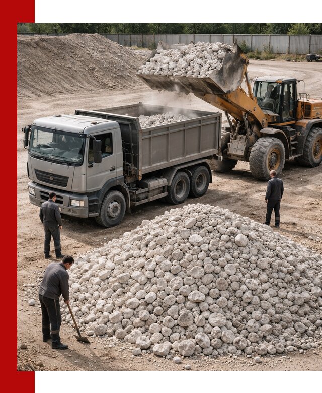 Известняковый щебень фракция 70–150 с доставкой в Курганинске