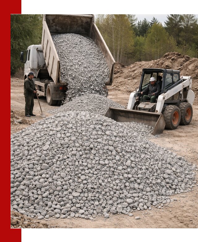 Доставка доломитового щебня в Курганинске напрямую от карьера