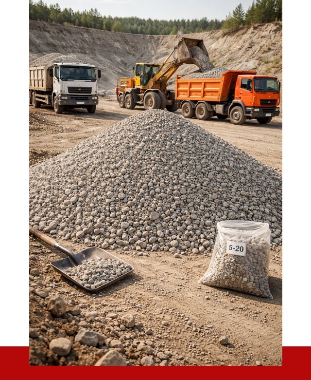 Доломитовый щебень фр. 5-20 в Курганинске от 4368 р. | ПРОНЕРУДКгн