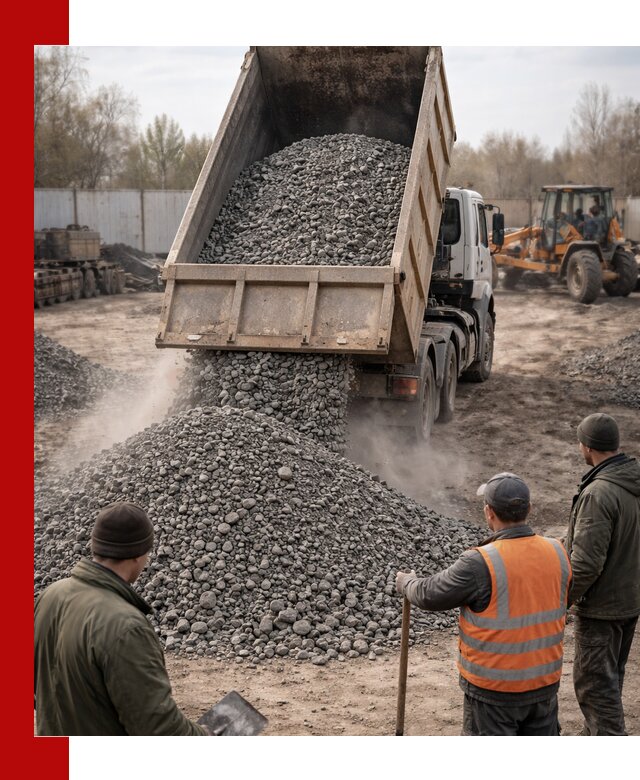 Доставка шлакового щебня в удобные сроки по выгодной цене в Курганинске
