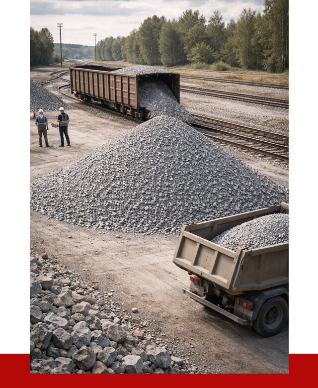 Железнодорожный щебень 20-60 в Курганинске от 1768 р. | ПРОНЕРУДКгн