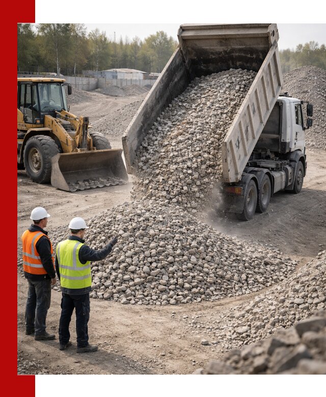 Вторичный щебень фракция 40–70 доставка в Курганинске