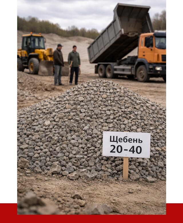 Бетонный щебень фракция 20-40 в Курганинске от 2548 р. | ПРОНЕРУДКгн