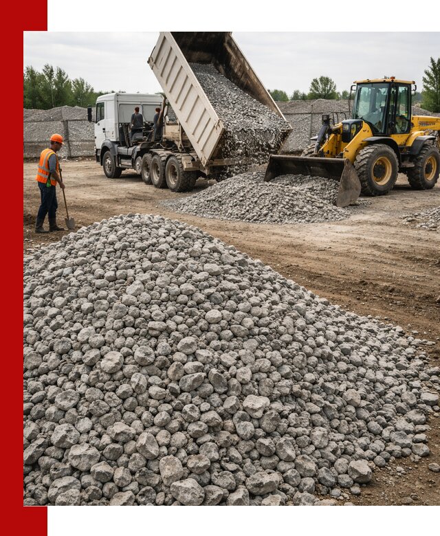 Доставка бетонного щебня фракции 40-70 в Курганинске