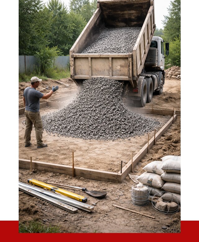 Купить щебень для фундамента в Курганинске от 4680 р. | ПРОНЕРУДКгн