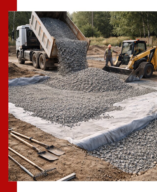 Щебень для фундамента с доставкой в Курганинске