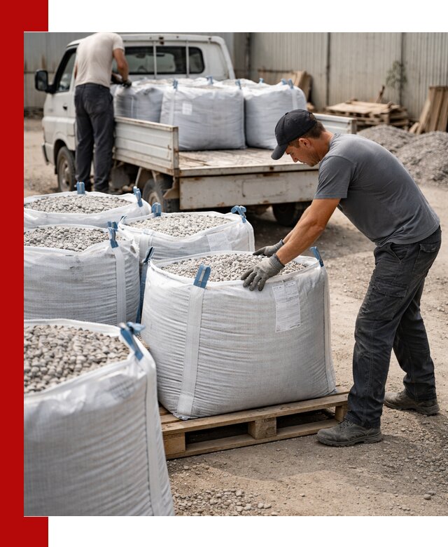 Доставка щебня в мешках по выгодным ценам в Курганинске