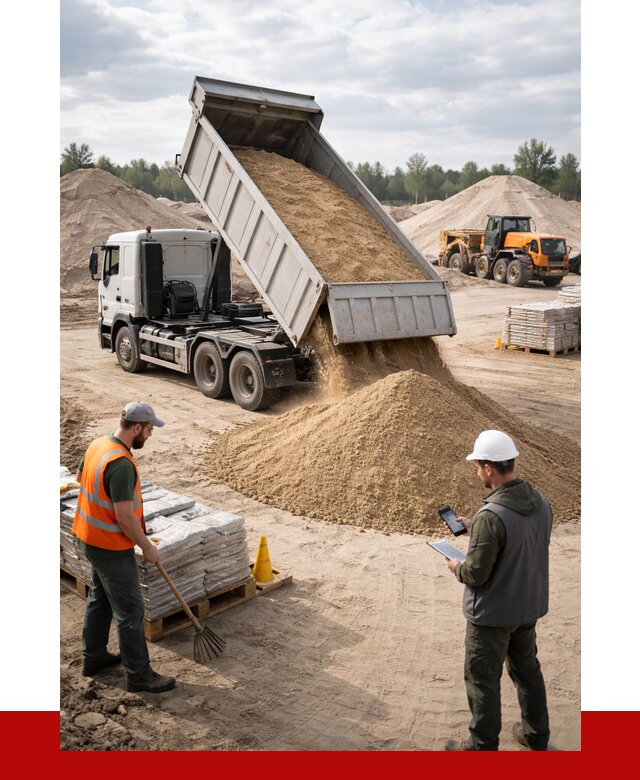 Карьерный песок с доставкой в Курганинске от 3744 р. ПРОНЕРУДКгн
