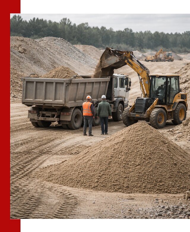 Карьерный среднезернистый песок с доставкой в Курганинске