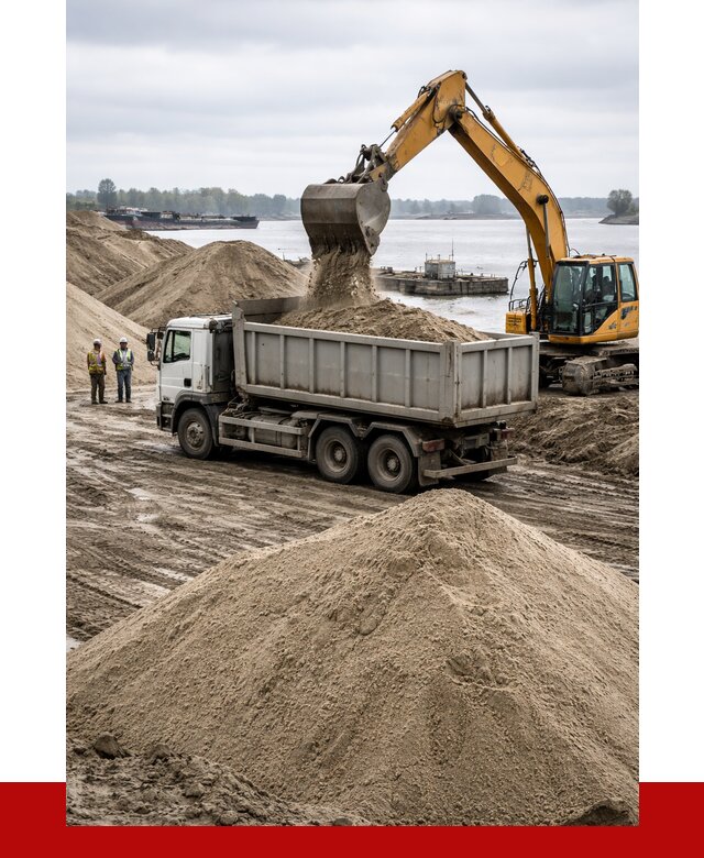 Купить речной песок навалом в Курганинске от 1872 р., ПРОНЕРУДКгн