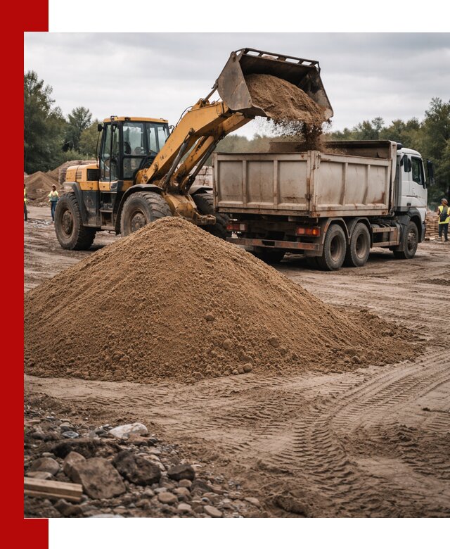 Доставка речного песка навалом в Курганинске быстро и выгодно