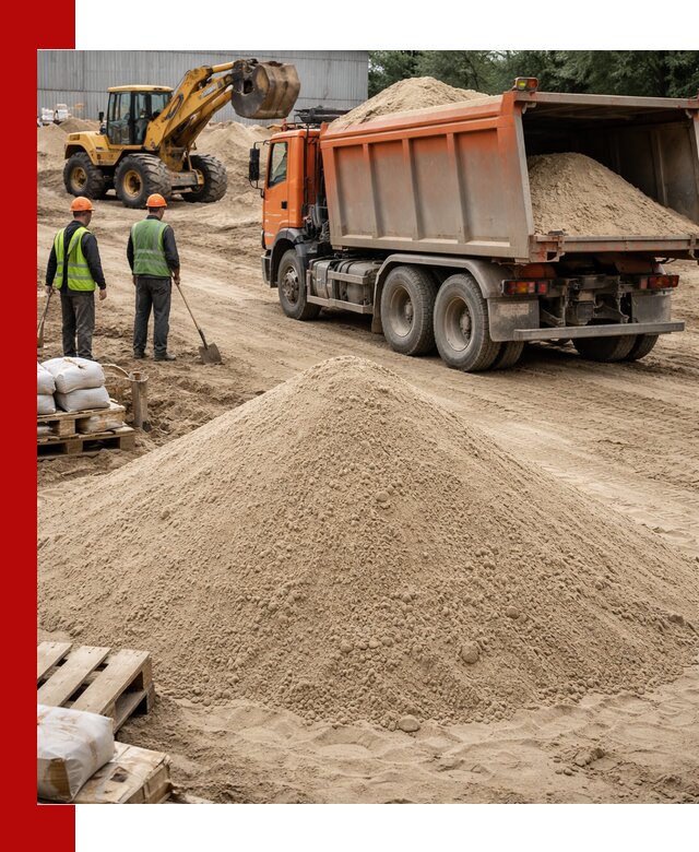 Доставка и продажа мытого речного песка в Курганинске