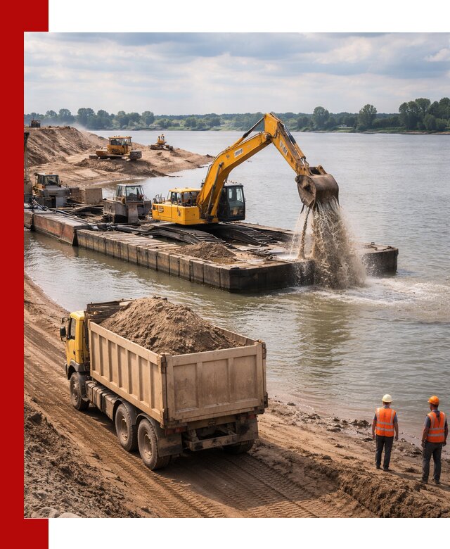 Намывной песок с доставкой в Курганинске оптом и в розницу