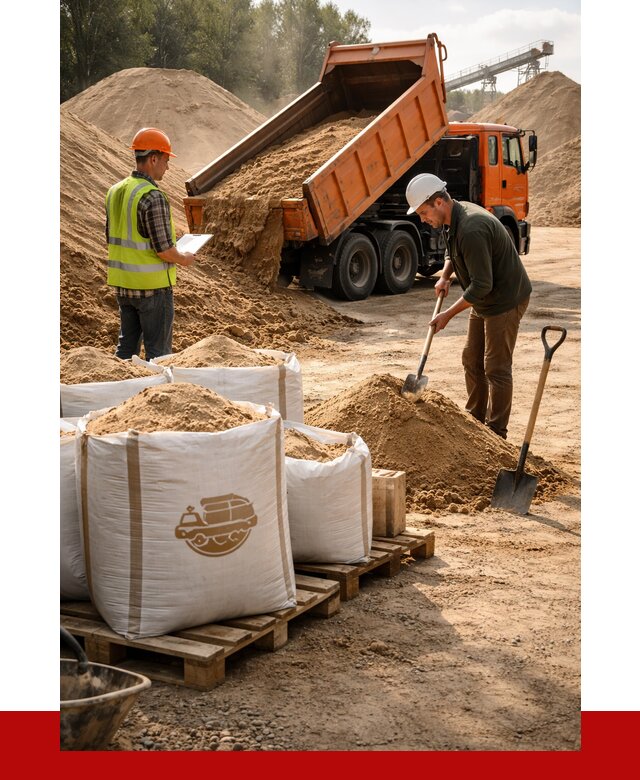 Строительный песок в Курганинске от 2288 р. с доставкой, ПРОНЕРУДКгн