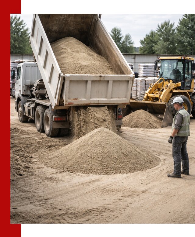 Поставка и доставка песка для бетона в Курганинске