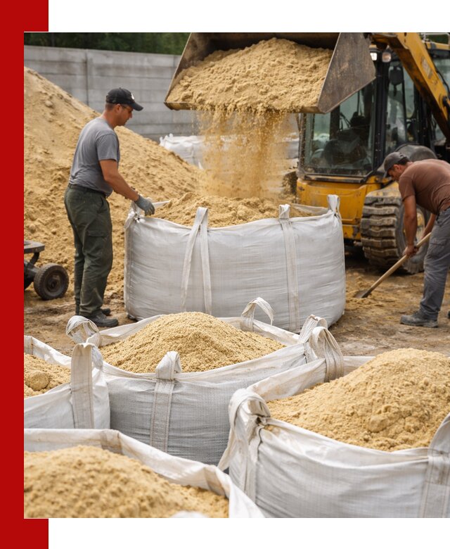 Поставка качественного песка для кладки в Курганинске