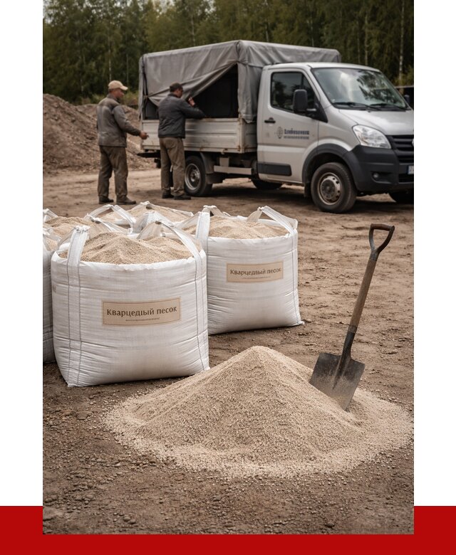 Кварцевый песок для пескоструя в Курганинске от 4680 р. | ПРОНЕРУДКгн