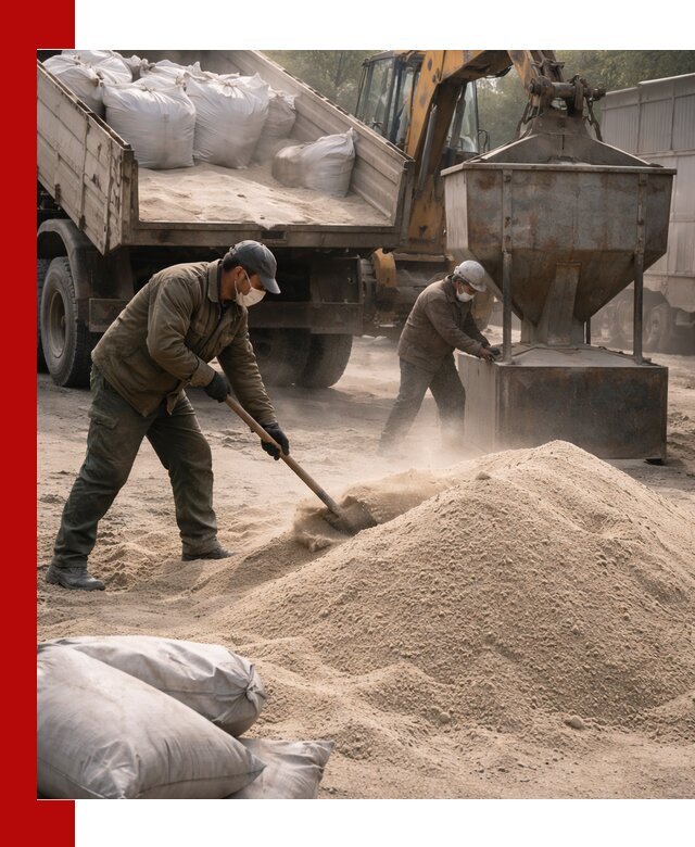 Кварцевый песок для пескоструя в Курганинске — доставка и качество