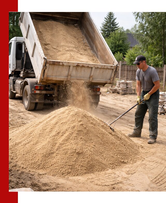 Доставка сухого песка самосвалами в Курганинске