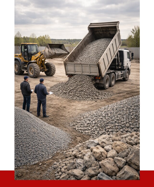 Гравий и камень с доставкой в Курганинске от 4368 р. - ПРОНЕРУДКгн