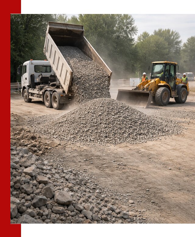 Гравий фракция 5–20 доставка в Курганинске оптом и в розницу