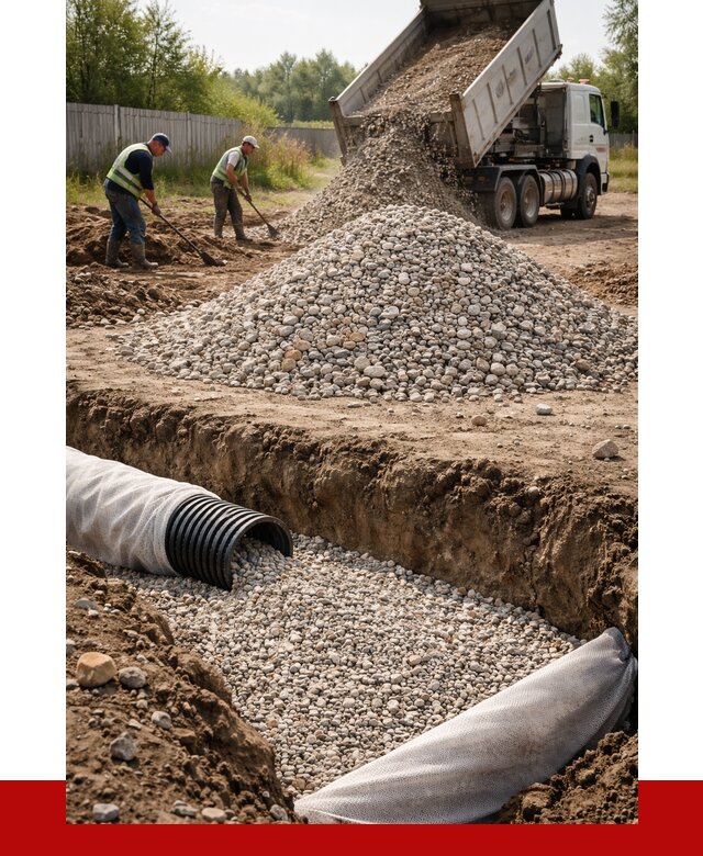 Гравий для дренажа в Курганинске от 2288 р., доставка ПРОНЕРУДКгн