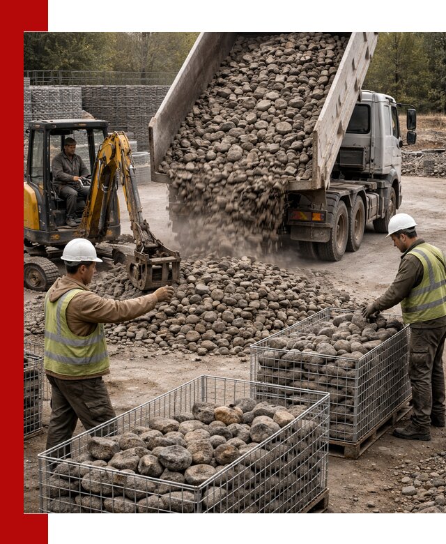 Камень для габионов фракция 100–201 в Курганинске