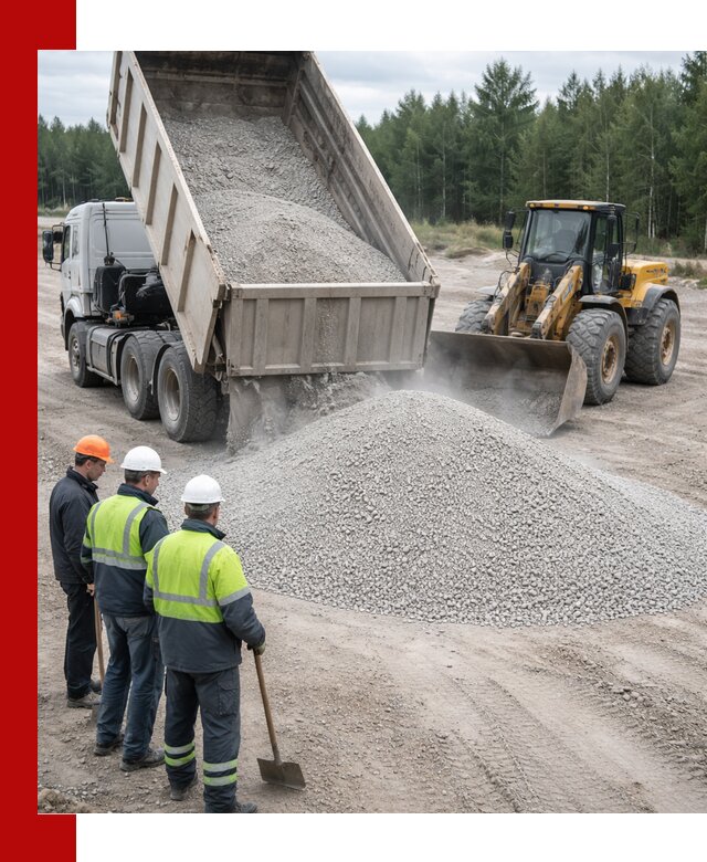 Известняковый отсев 0-5 доставка в Курганинске быстро и выгодно