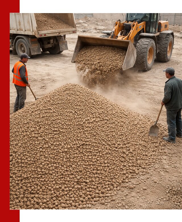 Керамзит фракция 10-20 с доставкой в Курганинске