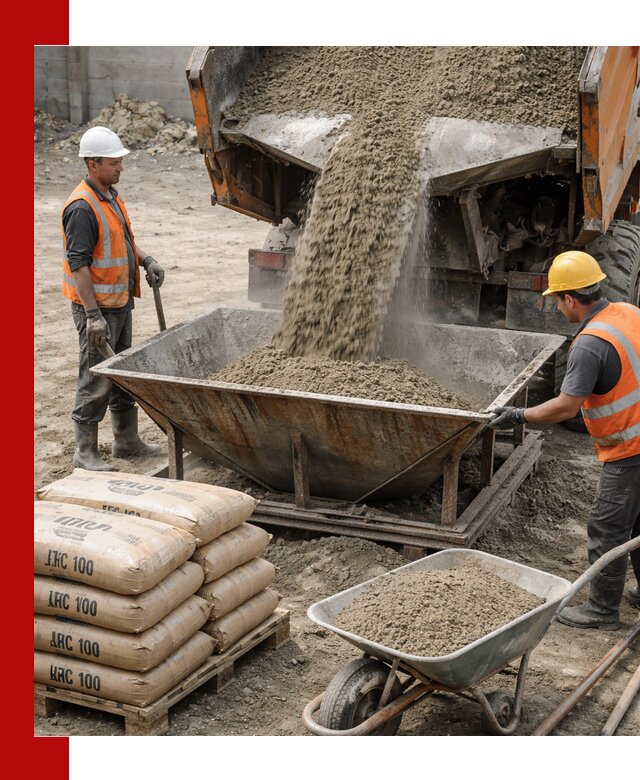 Доставка цементно-песчаной смеси М100 в Курганинске