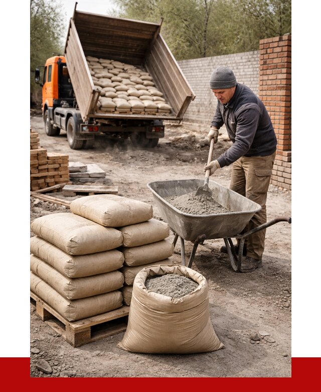 Купить сухую смесь для кладки в Курганинске от 1248 р. | ПРОНЕРУДКгн