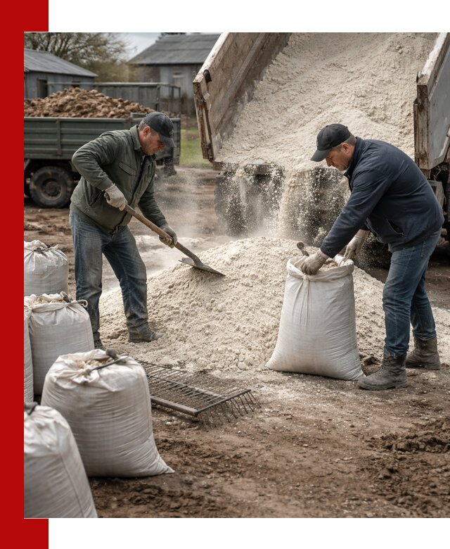 Доставка извести пушонки в Курганинске оптом и мелким оптом