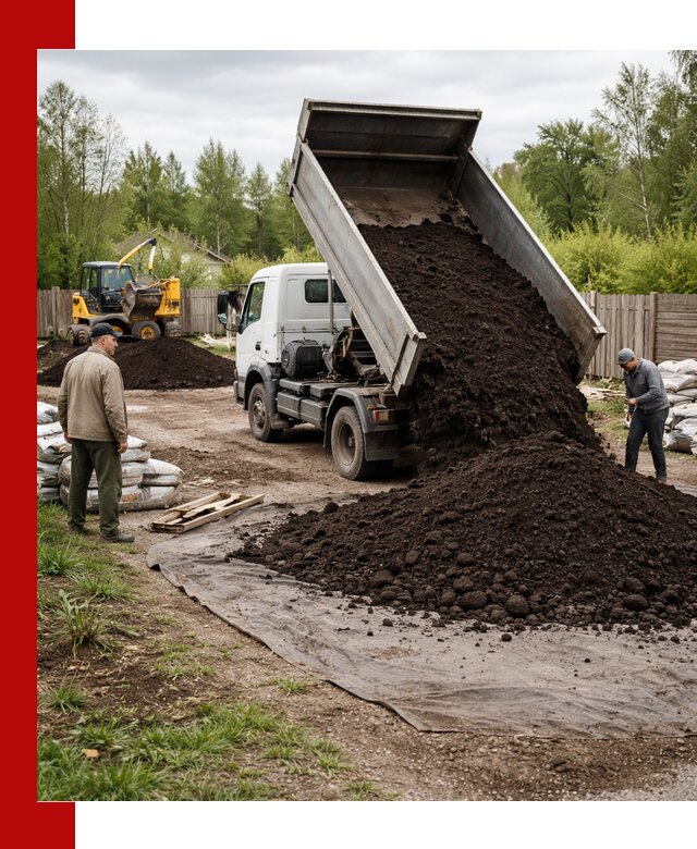 Доставка качественного почвогрунта в Курганинске оптом и в розницу
