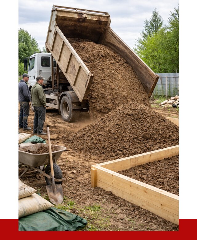Торфо песчаная смесь в Курганинске с доставкой от 1924 р. | ПРОНЕРУДКгн