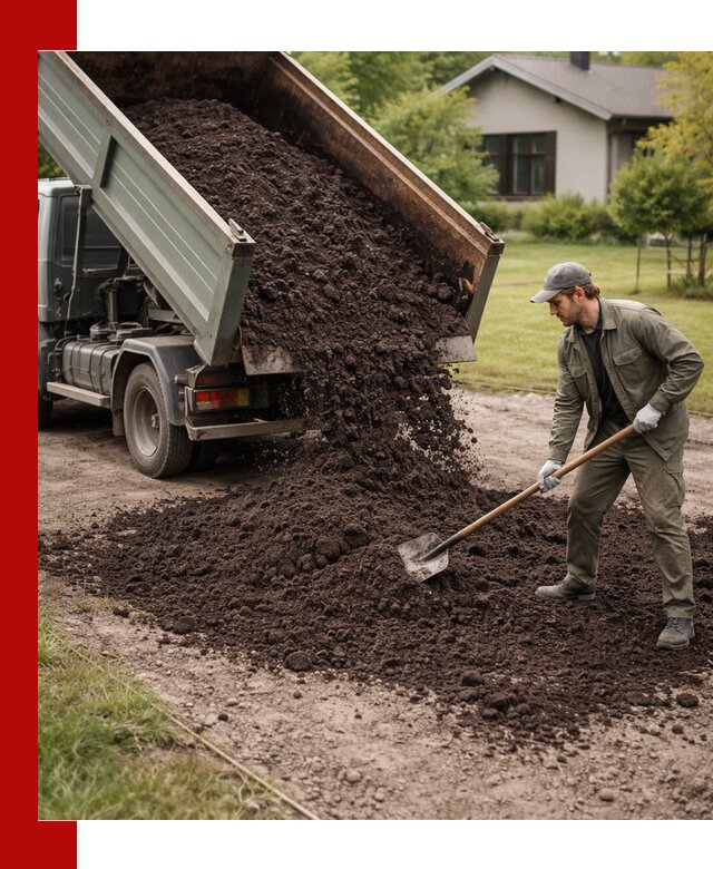 Чернозем для газона с доставкой в Курганинске быстро и качественно