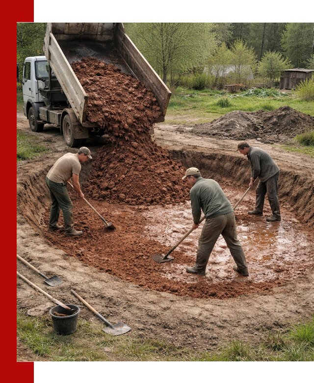 Купить качественную глину для пруда в Курганинске