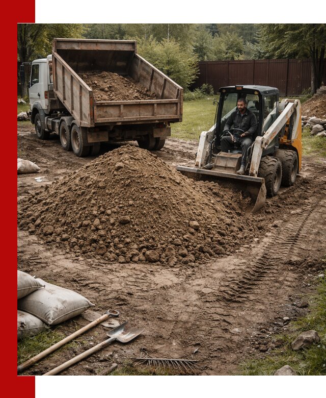 Суглинок для планировки участков в Курганинске с доставкой и выгрузкой