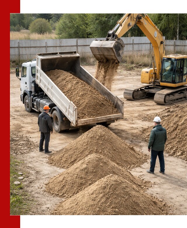 Доставка супеси вагонными и автопартиями в Курганинске
