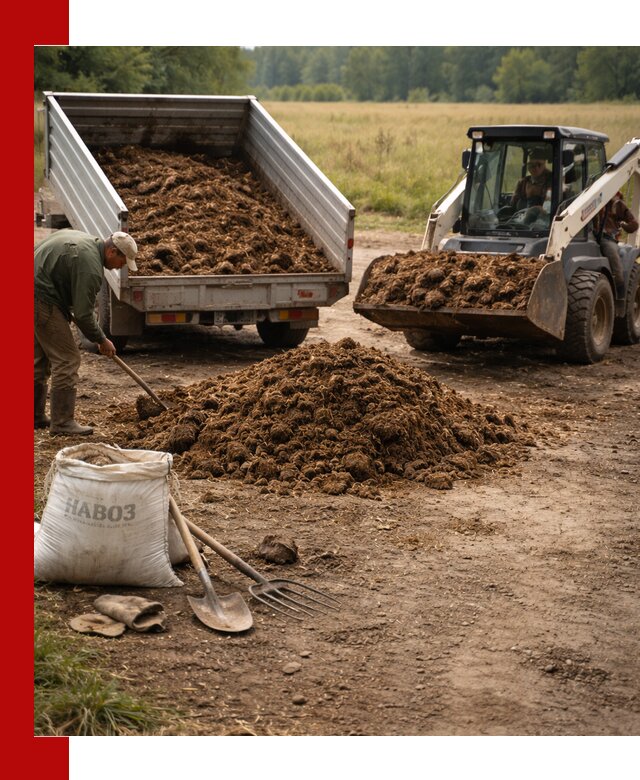 Доставка конского навоза в Курганинске с разгрузкой и доставкой на объект