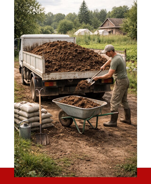 Купить коровий навоз с доставкой в Курганинске от 1872 р. | ПРОНЕРУДКгн