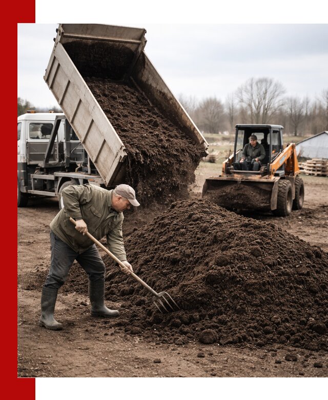 Доставка и продажа перегноя в Курганинске быстро и дешево