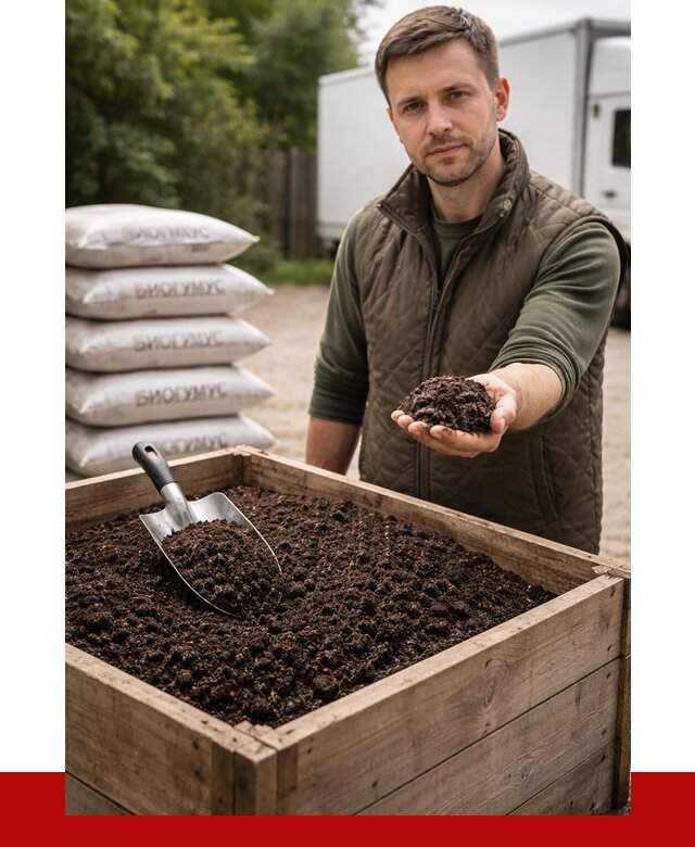 Купить биогумус в Курганинске с доставкой от 8841 р. за куб | ПРОНЕРУДКгн