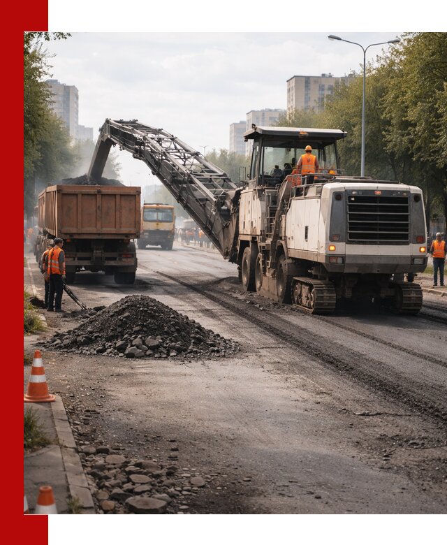 Фрезерованный асфальт в Курганинске — удаление и вывоз старого покрытия